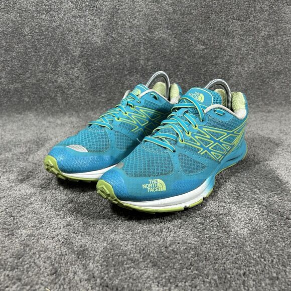 The North Face Ultra Cardiac Women's Size 9 Blue Green Trail Running Shoes Used - Picture 5 of 13